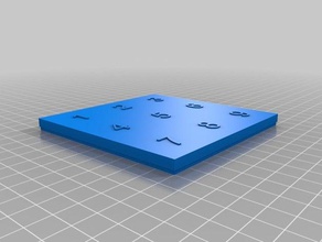9 delik kutusu kapağı numaraları kaplar 3d print model - Mito3D