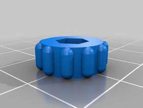mon personnalisés ecrou hexagonal bouton non seulement prusa i3 hephestos L'imprimante 3d de pièces personnalisé 3d print model - Mito3D