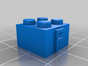 lego bloco f brinquedos de construção personalizado 3d print model - Mito3D