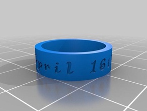 ashley ojeda - viola anelli su misura 3d print model - Mito3D