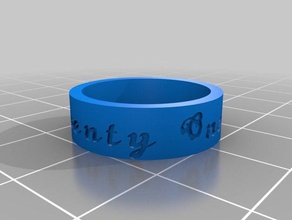 claudette pichardo roxo anéis personalizado 3d print model - Mito3D