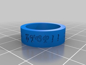 simone duncan purple rings customized 3d print model - Mito3D