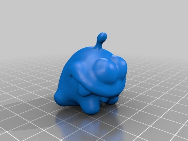 om nom le creature meshmixer 3D print model - Mito3D