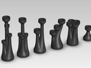 la torreta juego de ajedrez otros tubería solidworks 3d print model - Mito3D
