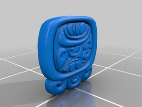 uomini glifo maya segni e loghi frullatore 3d print model - Mito3D