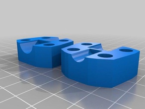 paramétrico de acoplamento eixo 8 135 Impressora 3d peças personalizado 3d print model - Mito3D