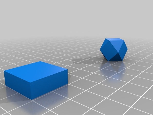 octahedron faceted 3d printing 3D print model - Mito3D