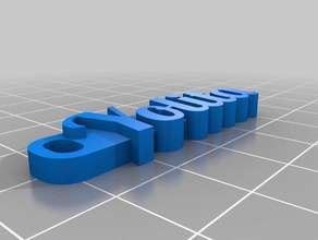 meine maßgeschneiderte Namen Schlüsselanhänger hd 700 Schriftarten - Organisation kundengebundene 3d print model - Mito3D