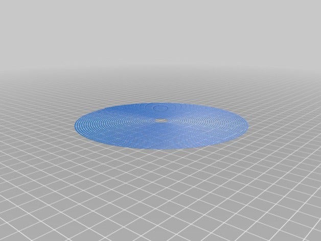 my customized spiral bed level test 3d printing tests 3D print model - Mito3D