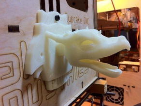 la cabeza del dragón trofeo otros mashup openscad puff 3d print model - Mito3D