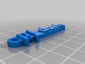 pj Anahtarlık organizasyon özelleştirilmiş 3d print model - Mito3D