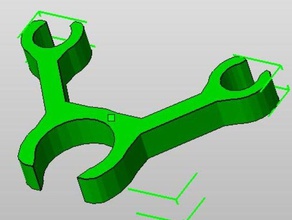 filament-Rohre-Draht-Kabel-Halter 3d Drucker Zubehör 3d print model - Mito3D