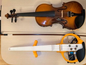 elviolin a música instrumento musical violino 3d print model - Mito3D