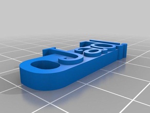 jad trousseau de clés l'organisation personnalisé 3d print model - Mito3D