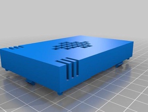 raspberry pi model b+ case - fan vents electronics 3d print model - Mito3D