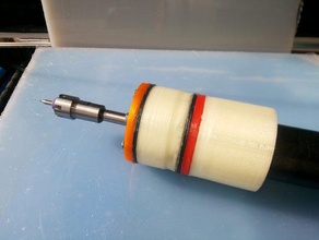 simple er11 drill vacuum 52mm turbine diy openscad 3d print model - Mito3D