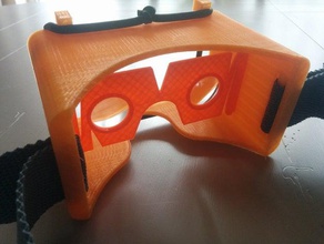 vr lunettes masque nexus 5 de google carton pièces bricolage le plongée sport la lentille réalité virtuels 3d print model - Mito3D