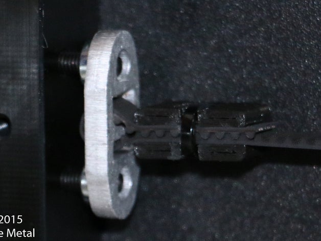 printrbot simple metal gt2 belt clip 3d printer parts improved fan shroud 3D print model - Mito3D