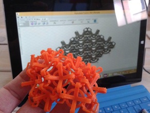 cotte maille de la chaîne accessoires assemblé textile 3d print model - Mito3D
