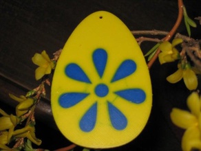 uova di pasqua, semplicemente, doppia estrusione arredamento coniglietto la pasqua uovo 3d print model - Mito3D