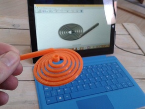 coil spring mechanische Spielzeuge Spule Spirale Frühling 3d print model - Mito3D