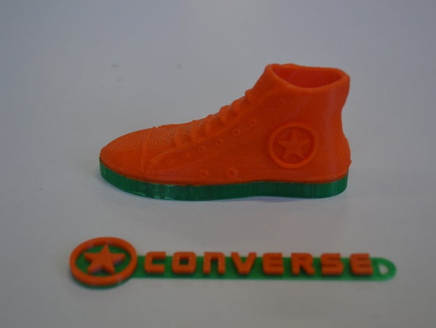 converse all star shoe logo props fusion360 meshmixer microsoft 3D print model - Mito3D