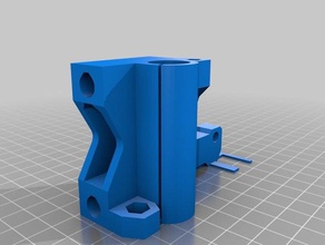 prusa i3 hephestos eje x anti-warp 3d printer parts motor mount 3d print model - Mito3D