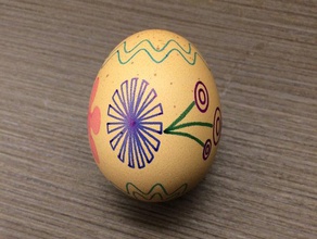 flower pattern eggbot 3d print model - Mito3D