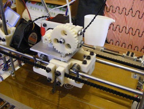 compact geared extruder other openscad reprap 3d print model - Mito3D