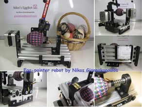 niko s egg-painter robot openbuilds robotics bot eggbot leapfrog 3d creatr 3d print model - Mito3D