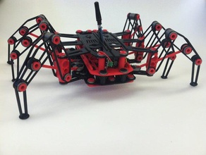 spider rover double engrenage à vis sans fin de disque la robotique 3d print model - Mito3D