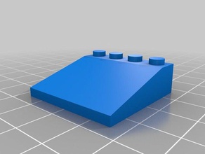 4 x lego slope construction toys customized 3d print model - Mito3D