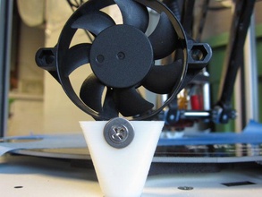 rostock max plate-forme de support ventilateur 3d l'imprimante accessoires le refroidissement seemecnc 3d print model - Mito3D