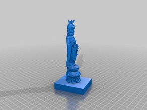 3 geleitet bodhisattva avalokiteshvara Skulpturen 3d print model - Mito3D