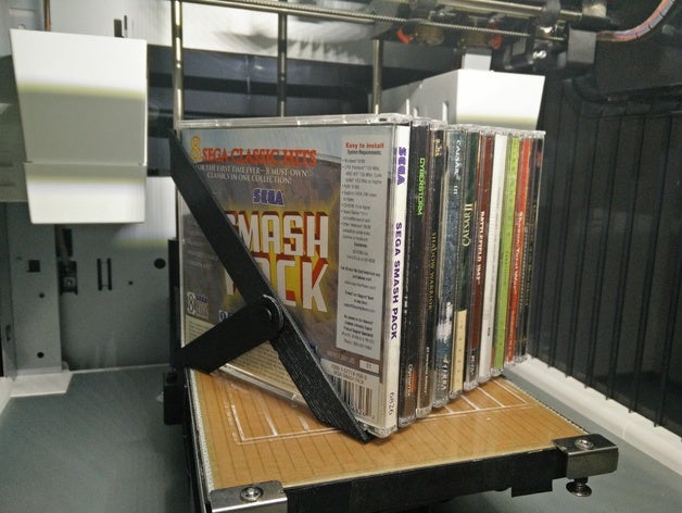 plegable cd de soporte rack organización estante almacenamiento pie 3D print model - Mito3D