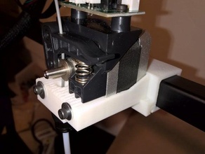 bowden extruder mount rigidbot 3d printer accessories e3d e3dv6 hotend v6 3d print model - Mito3D