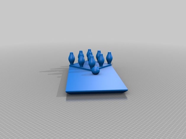 skittle alley sport & outdoors award bowling pin games pub g gam skittles skittlesb trophy 3D print model - Mito3D