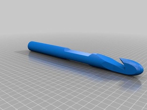 meu personalizados paramétrico de agulha crochê ferramentas arte personalizado 3d print model - Mito3D