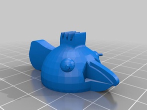 chicken head shaped knob other useful 3d print model - Mito3D