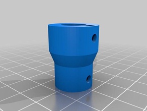 filament extruder direkte Kupplung 6mm 10mm diy Koppler scad 3d print model - Mito3D