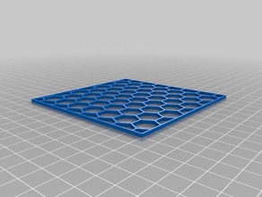 hex grid pattern 150330 customized 3d print model - Mito3D