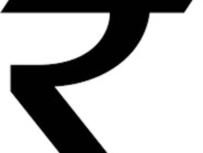 rupia india logotipo signos y logotipos 3d print model - Mito3D