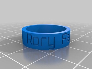 rory ring rings customized 3d print model - Mito3D