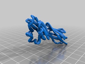cd4 biology immunology protein 3d print model - Mito3D