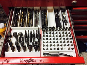 tall screwdriver bit tray tool holders & boxes organizer 3d print model - Mito3D