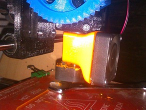 hexagon fan mount 40mm 3d printer parts metal hotend 3d print model - Mito3D