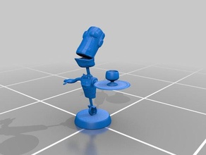 cameriere robot modello di 3dsmax 3d print model - Mito3D