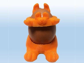 Ostern ei Hase bunny Dekoration Kaninchen 3d print model - Mito3D