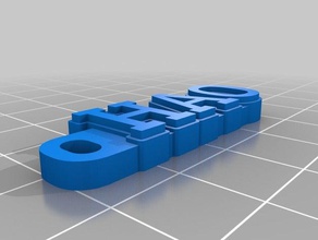 my customized hd font keychain 700 fonts organization 3d print model - Mito3D