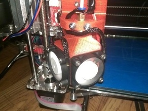 sunhokey prusa i3 e3d copy fan mount 3d printer parts acrylic 3d print model - Mito3D